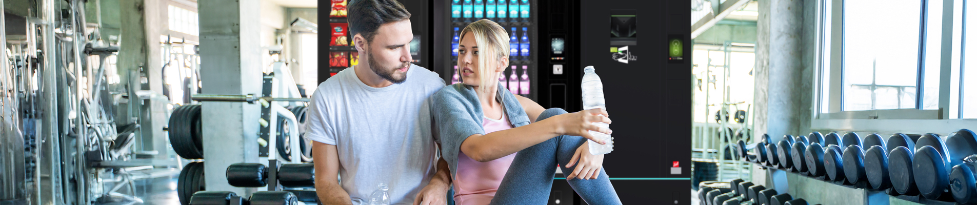 Ein Automat im Fitnessstudio