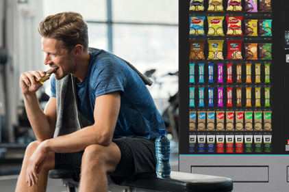 Fitnessstudio Ein Automat im Fitnessstudio