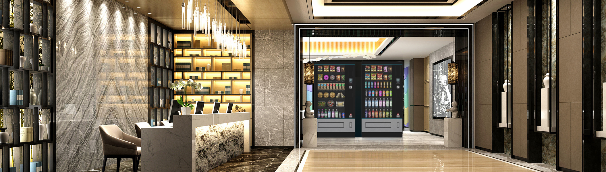 Hotel Vending-Automaten in Hotellobby